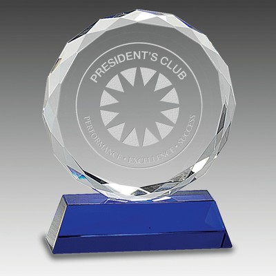 Facet Crystal on Pedestal Base