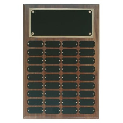 Genuine Walnut Perpetual Plaque