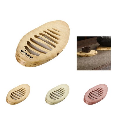 Eco-Friendly Bamboo Root Drink Coaster
