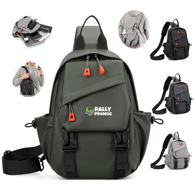 Shoulder Crossbody Backpack USB Rechargeable