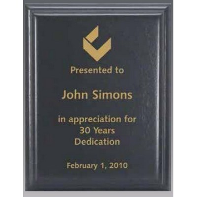 Classic Walnut-Black Plaque - 9" x 12"