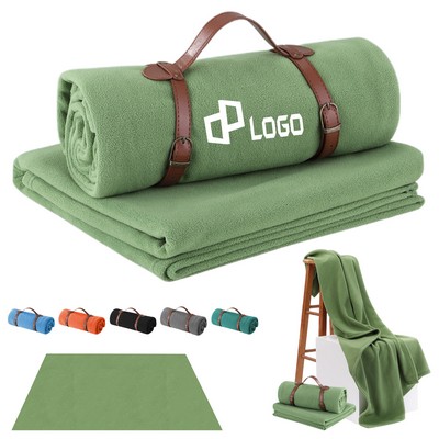 Roll-Up Picnic Fleece Blanket