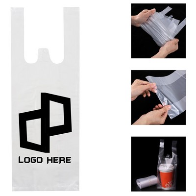 Thickened 4.33 X 14.17 X 1.57" Beverage Plastic Vest Bag