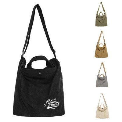 Crossbody Canvas Tote Bag