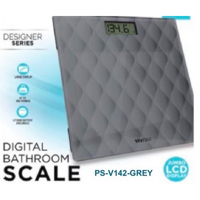 Health, Beauty & Fitness Designer Bathroom Digital Scale - Gray