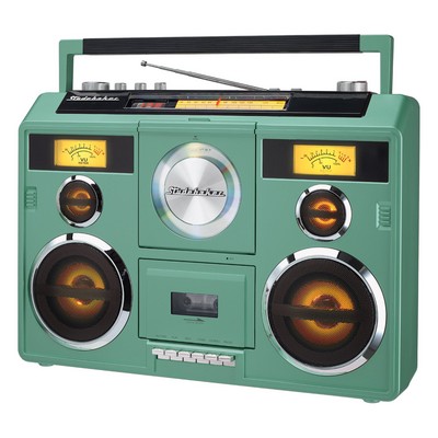 Studebaker Sound Station Portable Stereo Bluetooth Cd Player, Am/Fm Radio Cassette Player/Recorder