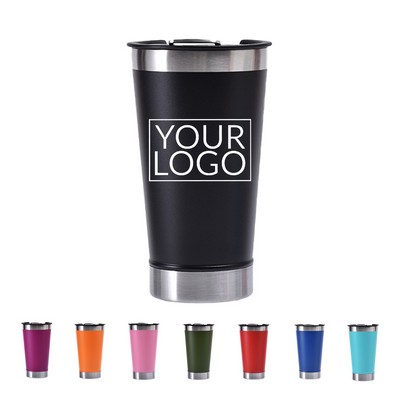 Stainless Steel Tumbler With Built In Bottle Opener