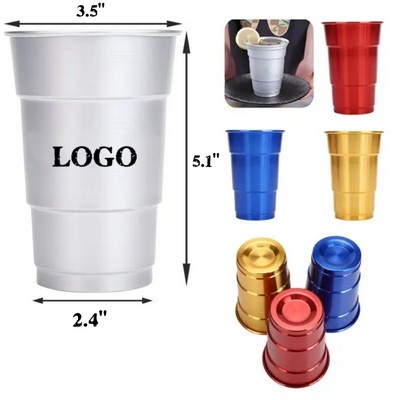 16oz Custom Reusable Aluminum Stadium Cup