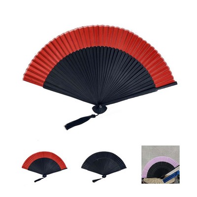Hand Held Bamboo Folding Fan