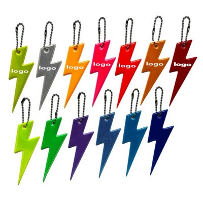 PVC Reflective Pendant Keychain(Thunder)