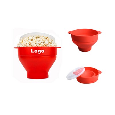 Microwave Popcorn Maker Silicone Popcorn Popper Collapsible Microwavable Bowl
