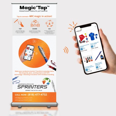 Magic'Tap Nfc Retractable Banner - 32" X 71"