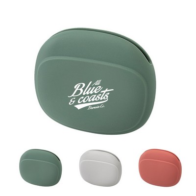 Compact Silicone Earbud Storage Pouch