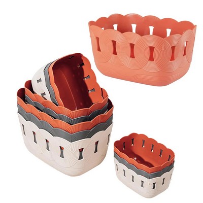 Portable Plastic Storage Basket