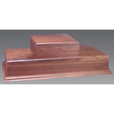 Classic Walnut-Rosewood Plaque - 6" X 8" X 1.25"