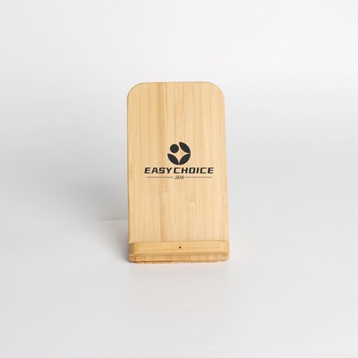 10W Bamboo Wireless Charging Stand