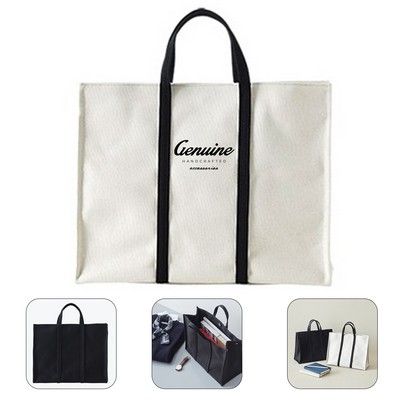 Folding Large Canvas Tote Bag