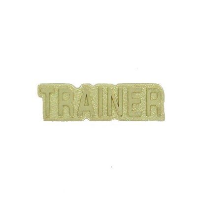 Gold Trainer Chenille Pin