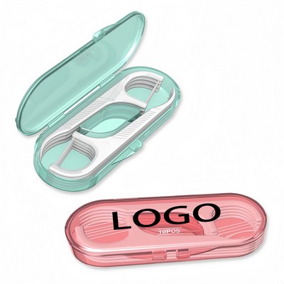 Refillable Portable Travel Floss Case 2 in 1