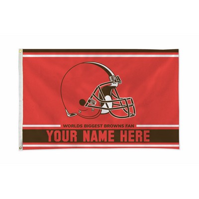 Cleveland Browns Personalized NFL® Flag (3'x5')