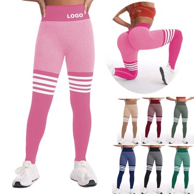 High Waisted Yoga Pants Seamless Workout Leggings for Women