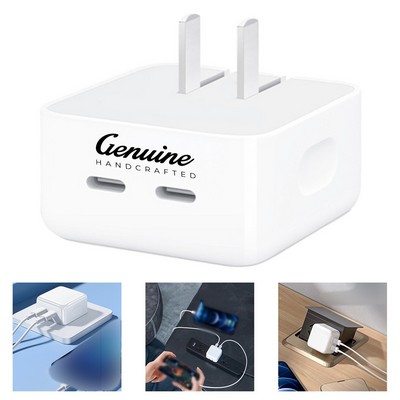 35W Dual USB-C Fast Charging Adapter