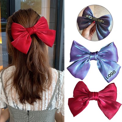 Solid Color Bow Hair Clip