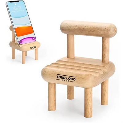Premium Wooden Phone Stand for Desk and Office Use