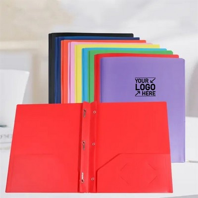 Plastic Document Folders with Pockets for Filing and Organization