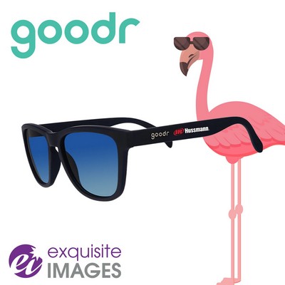 goodr® OG Drinks Seawater, Sees Future, Navy Blue Multicolor Reflective Sunglasses