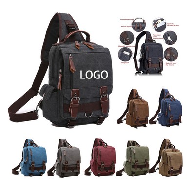 Canvas Single Shoulder Backpack