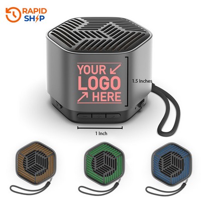 Bluetooth Speaker with LED Flashing Light Hifi Subwoofer Sound Portable Mini Speaker