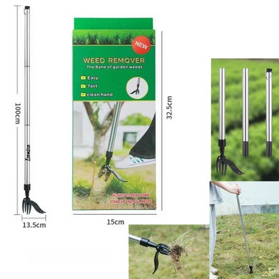 Weed Puller Tool with 40" Stainless Steel Long Handle