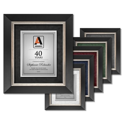 Banff - Executive Aluminum Certificate Shadowbox (Black & Silver Frame)