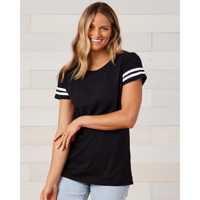 Ladies Jersey Football Tee