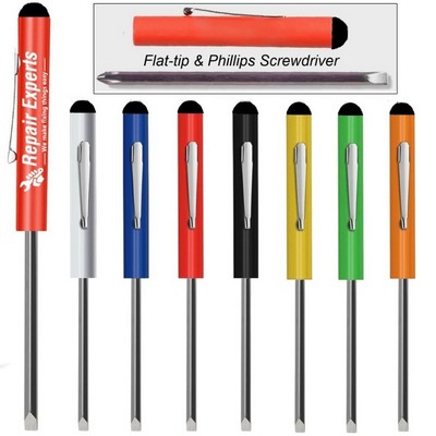 Reversible Screwdriver with Button Top