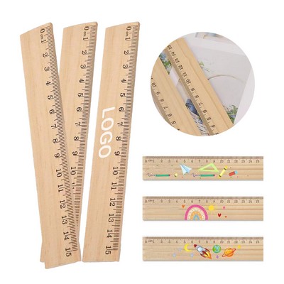 12-Inch Wood Ruler