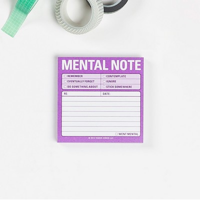 Mental Note Sticky Notes - 9781601063465