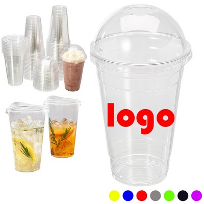 16 oz Clear Disposable Plastic Cups (Recyclable, Food-Grade, Party Use)