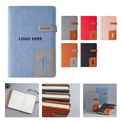 Color-Changing PU Leather Notepad with Card Slot