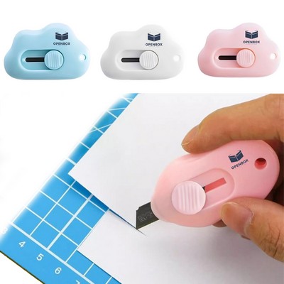 Letter Opener Cloud Shaped Box Cutter Keychain