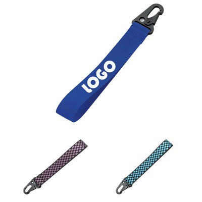 Eagle Hook Wrist Strap Nylon Keychain for Keys and Phones