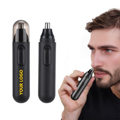 Custom Electric Nose Hair Trimmer Painless Battery Operated Waterproof Easy Cleaning