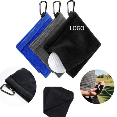 Golf Ball Towel With Carabiner