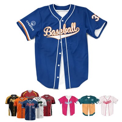 Baseball Collar Short-Sleeved Shirt