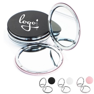 Round Portable Double-Sided Mirror