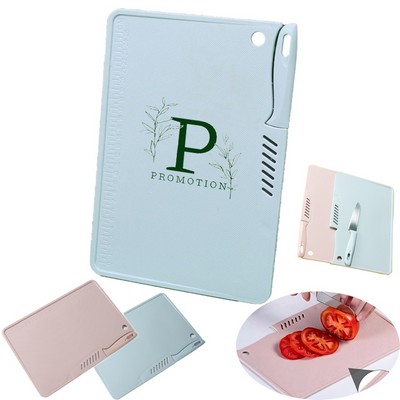 Plastic Cutting Board with Knife