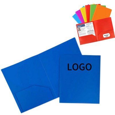 Plastic PP Two-Pocket Folder