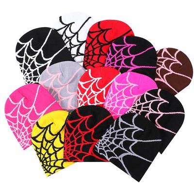 Spider Beanie Double-Layer Knitted Hat