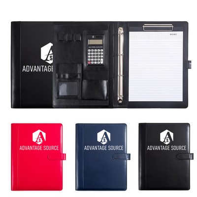 Multifunctional Business Zipper Portfolio with Handle